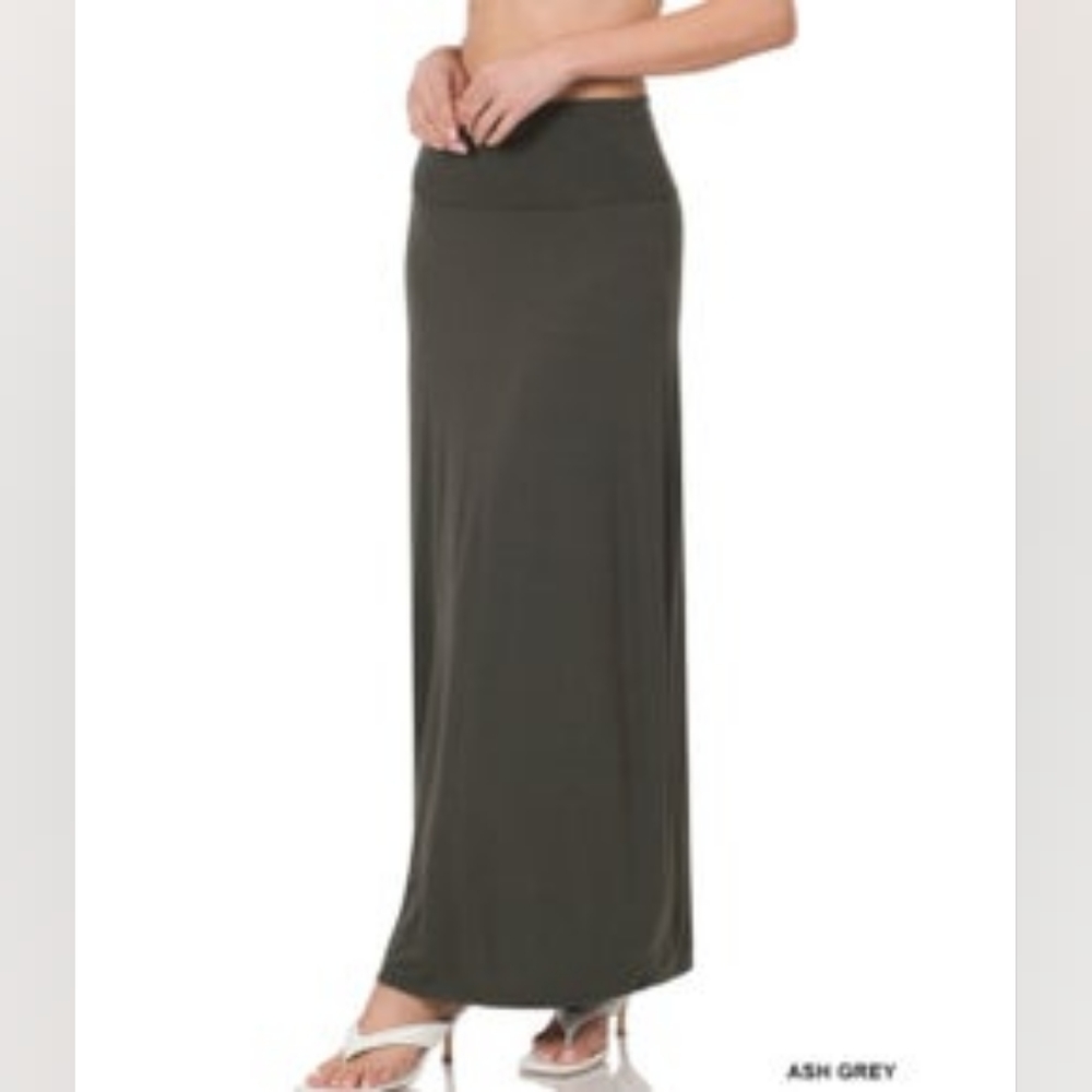 Zenana relaxed fit maxi skirt